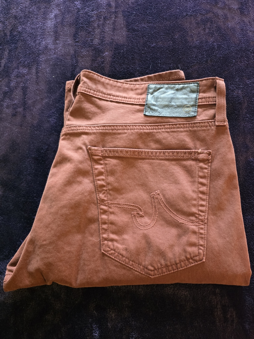AG Adriano Goldschmied The Graduate Tailored Leg Men’s Pants Rust Brown 38x34